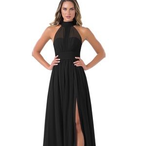 Black bridesmaid dress from Azazie. Size 14